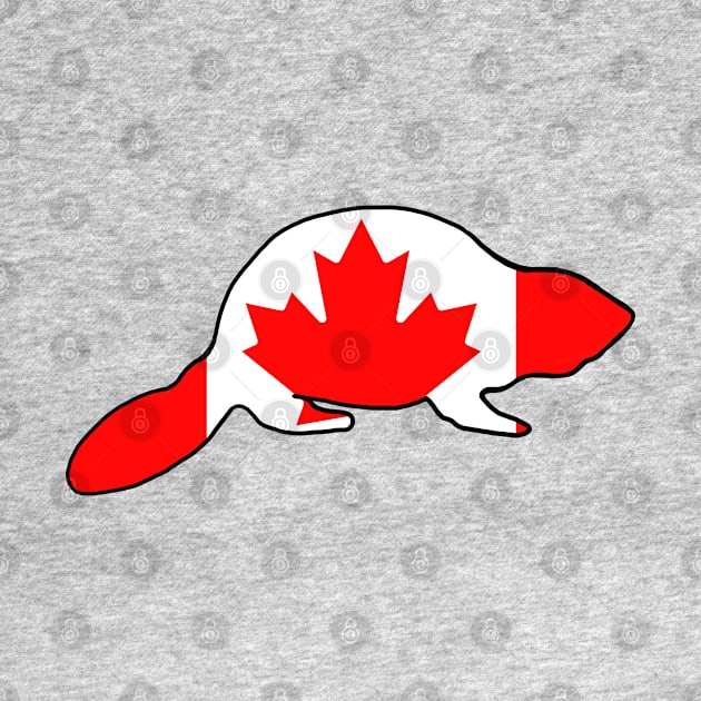 Canada Flag Beaver by SNK Kreatures